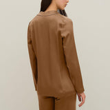 Giacca monopetto in satin