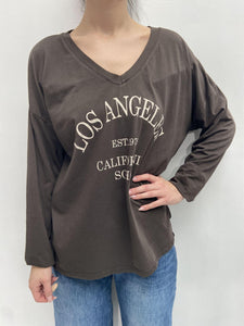 T-shirt stampa Los Angeles - Ofelia