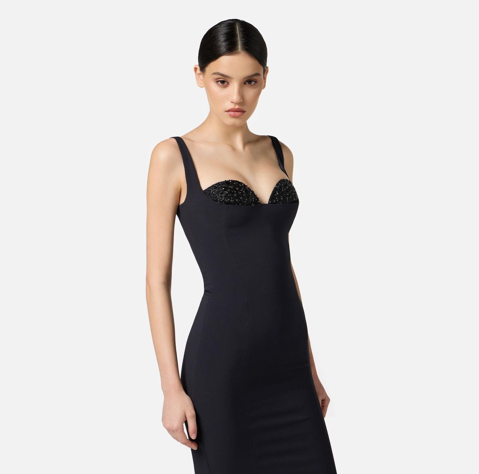 Abito con cristalli AB83557E2 110 ELISABETTA FRANCHI 