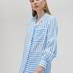 Camicia a righe LS2515011 17B LOLA 