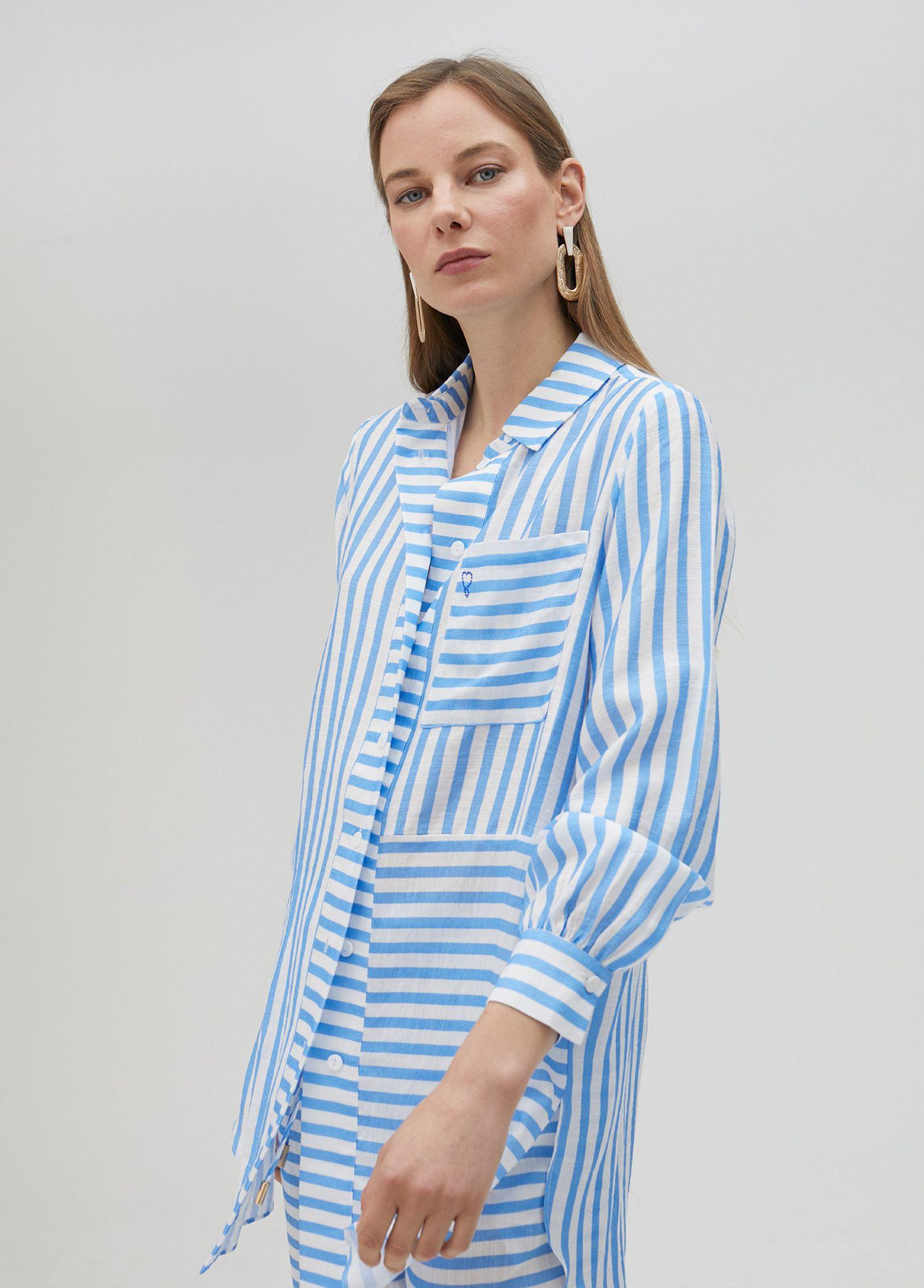 Camicia a righe LS2515011 17B LOLA 