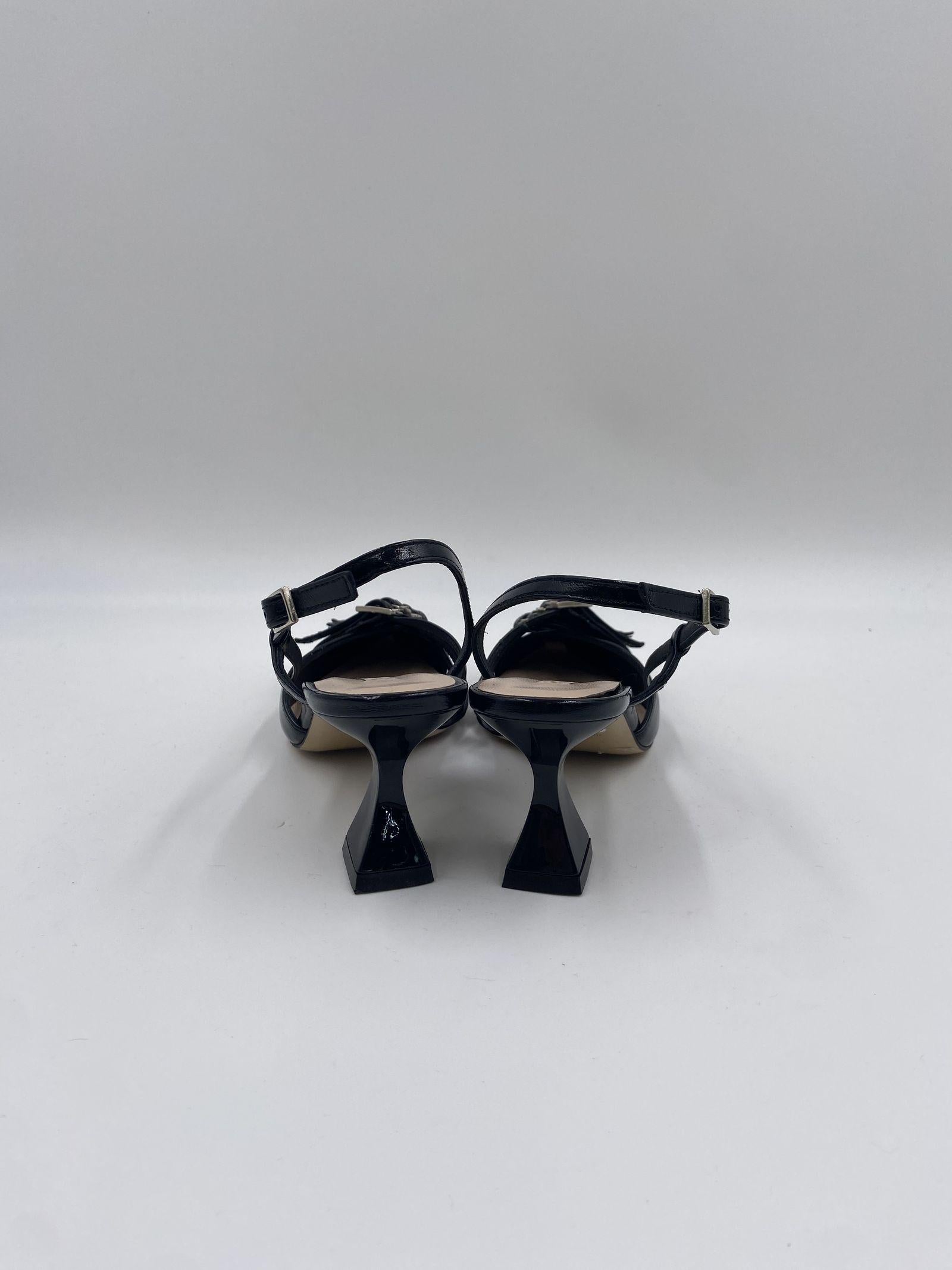 Slingback fibbie nere - Chiarini 600 NERO CHIARINI 