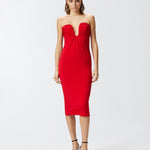 Abito con scollo sagomato 105021-A2GS R49 PINKO 
