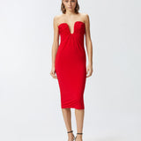 Abito con scollo sagomato 105021-A2GS R49 PINKO 