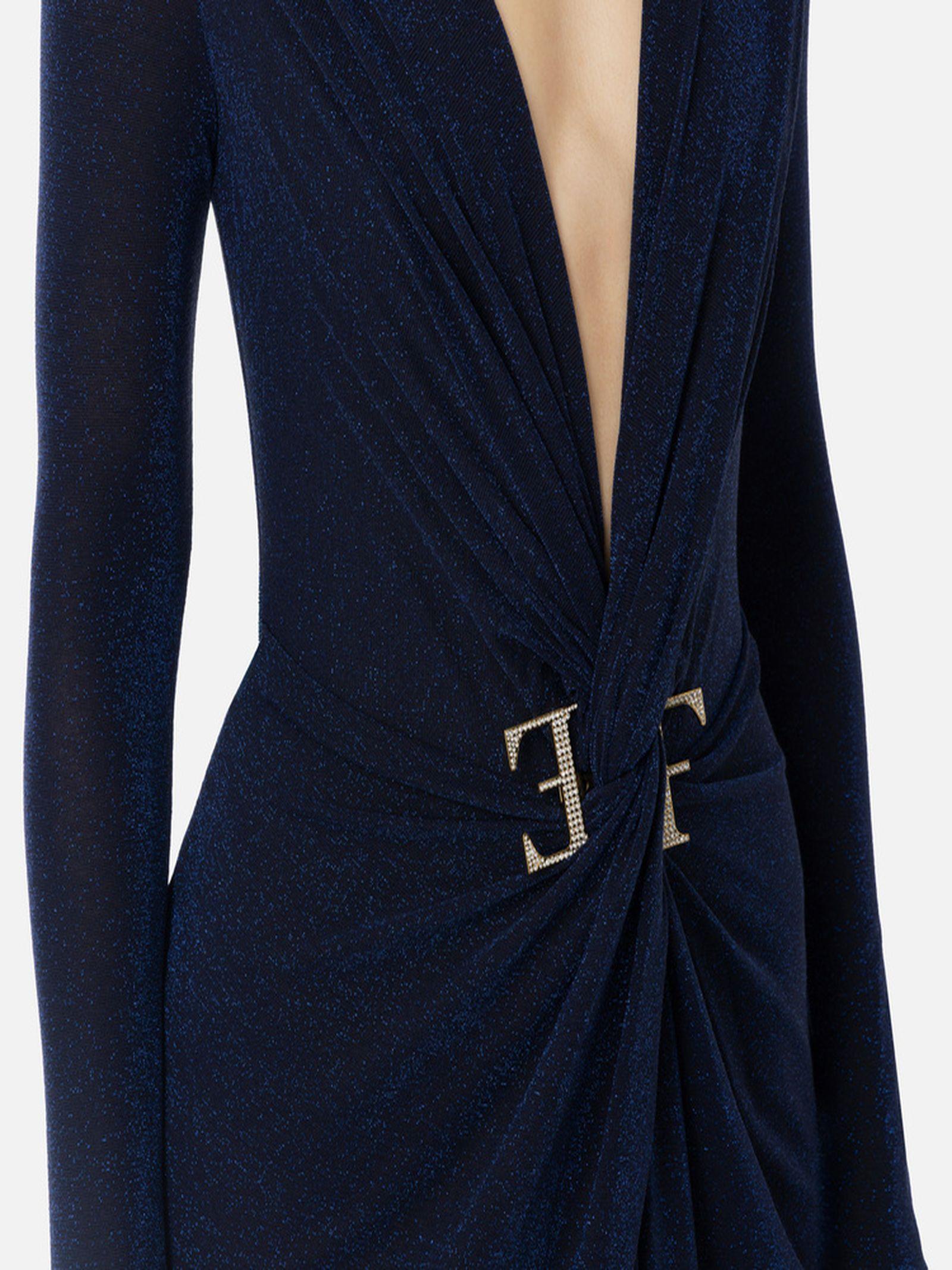 Abito Red Carpet con nodo e accessorio AB72447E2 B75 ELISABETTA FRANCHI 