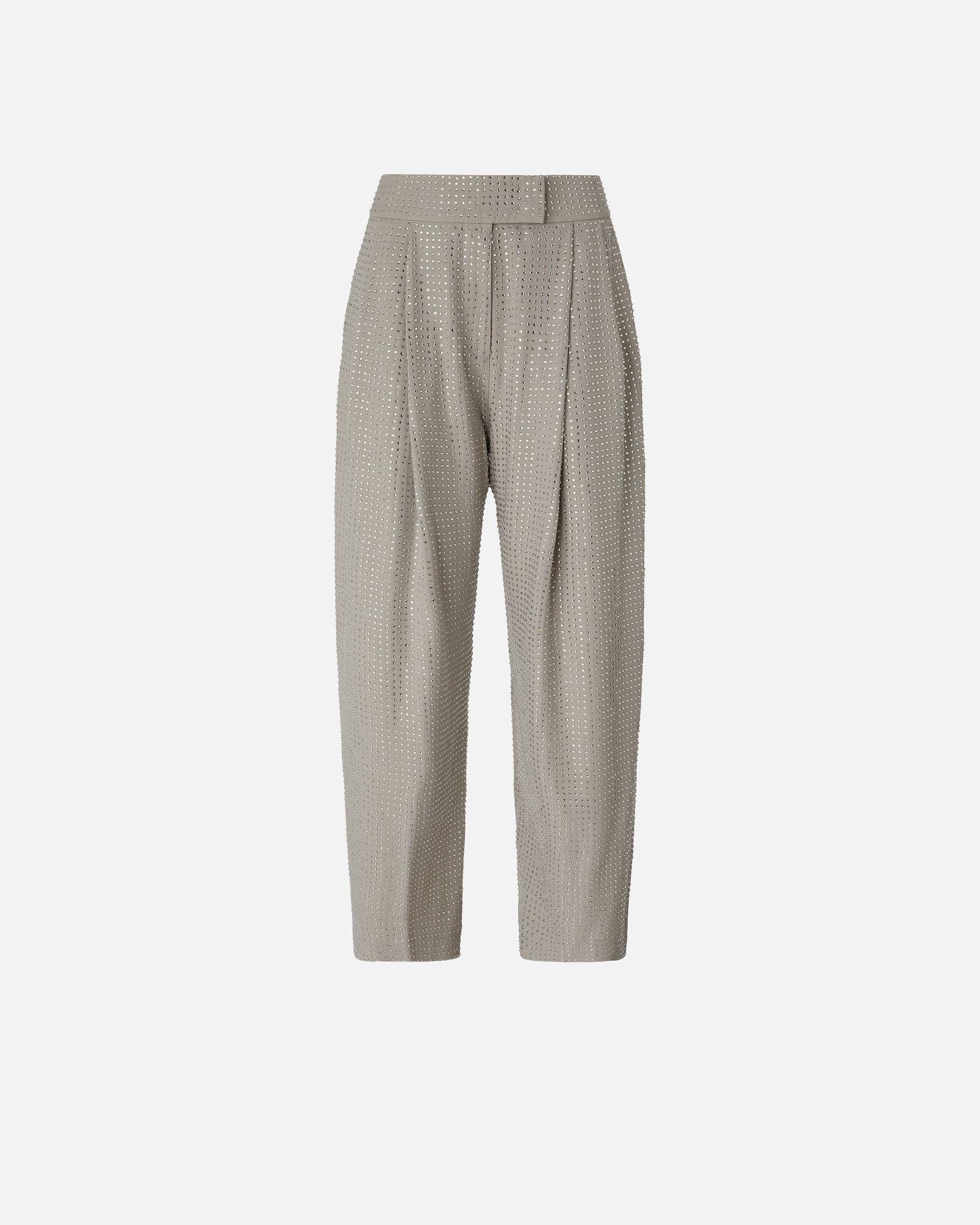 Pantalone con strass 103549A287 I30 PINKO 