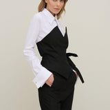 Gilet a portafoglio con nastro