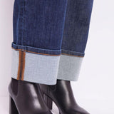 Jeans con risvolto