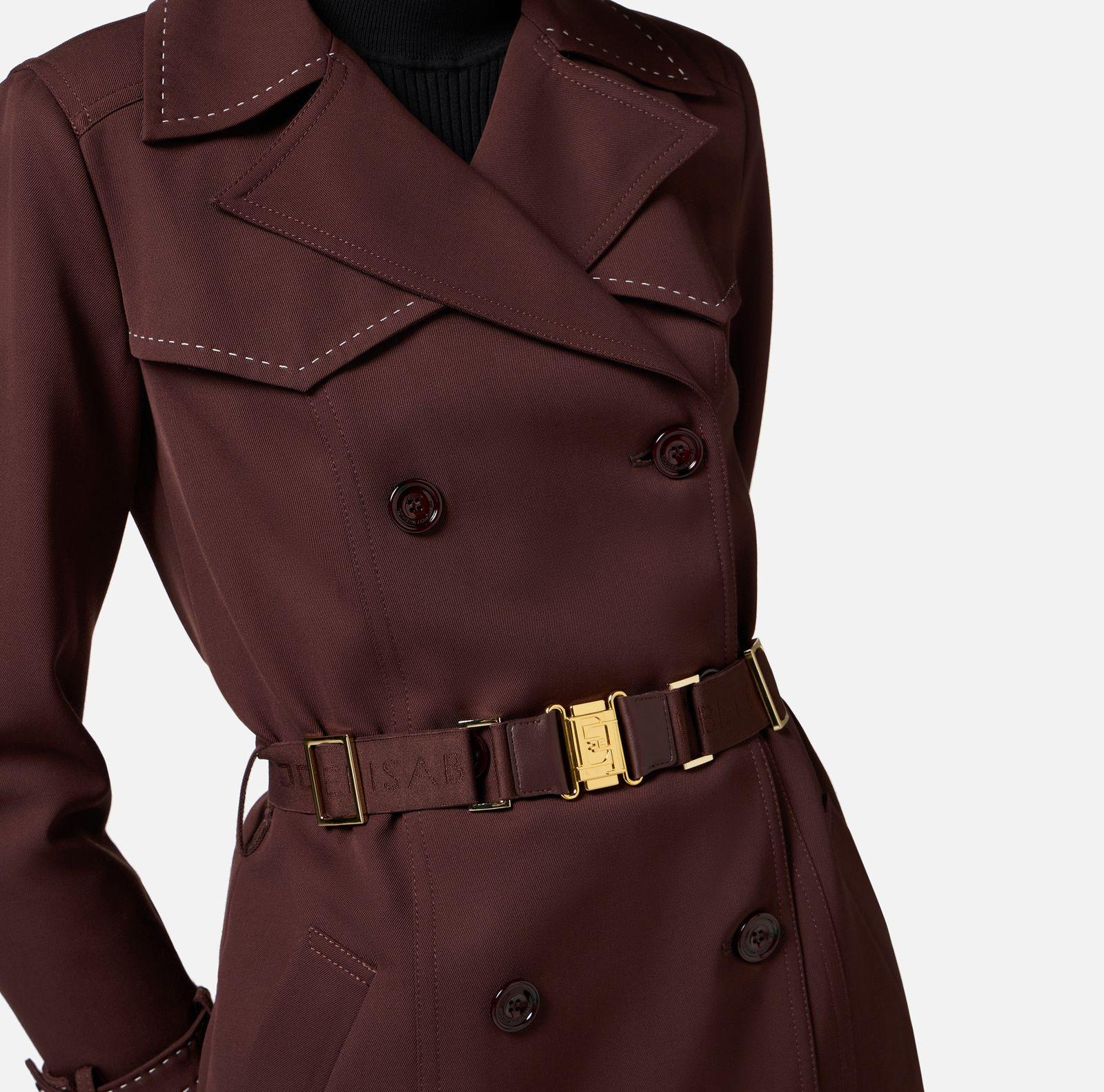 Trench con impunture - Elisabetta Franchi SP00251E1 644 ELISABETTA FRANCHI 