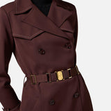 Trench con impunture - Elisabetta Franchi SP00251E1 644 ELISABETTA FRANCHI 