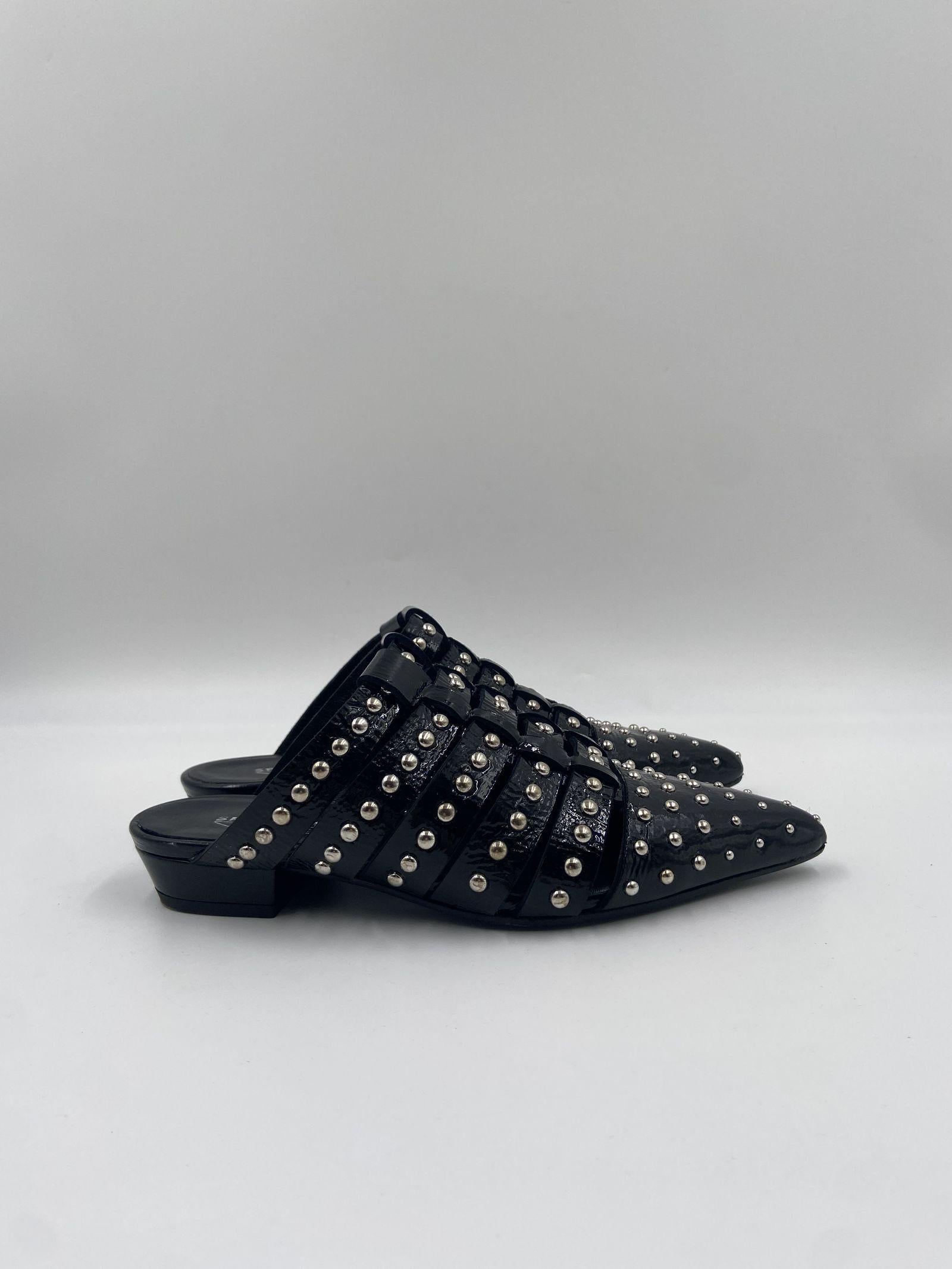 Sabot con borchie M924M2 NERO SPAZIO MODA 