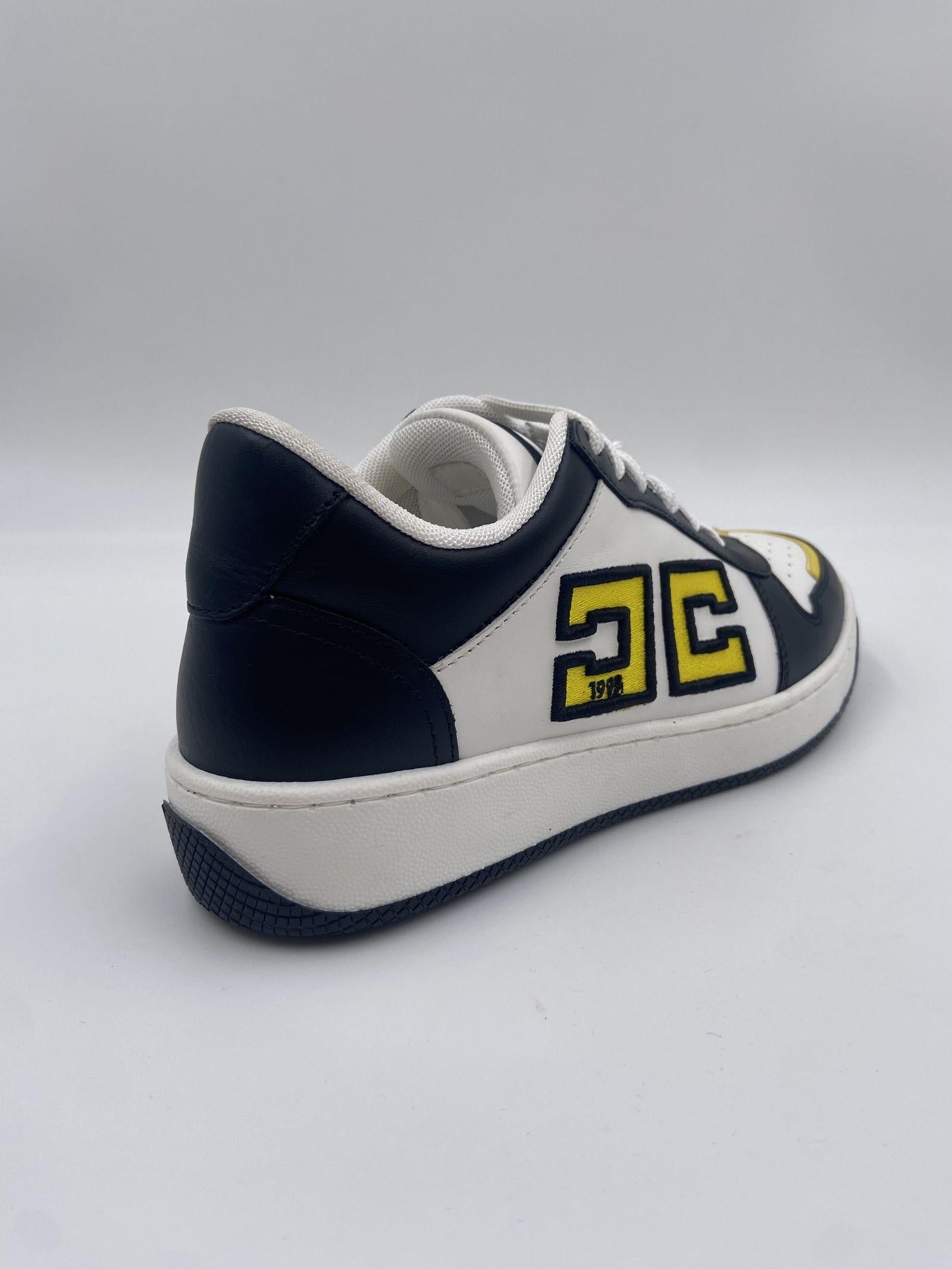 Sneakers in pelle logo bicolor SA40G46E2 314 ELISABETTA FRANCHI 