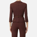 Giacca in tessuto tecnico bielastico - Elisabetta Franchi GI22461E2 644 ELISABETTA FRANCHI 