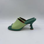 Sandalo tacco rocchetto 23057-467A VERDE ANGEL ALARCON 