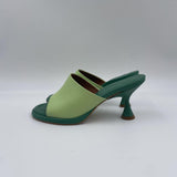 Sandalo tacco rocchetto 23057-467A VERDE ANGEL ALARCON 