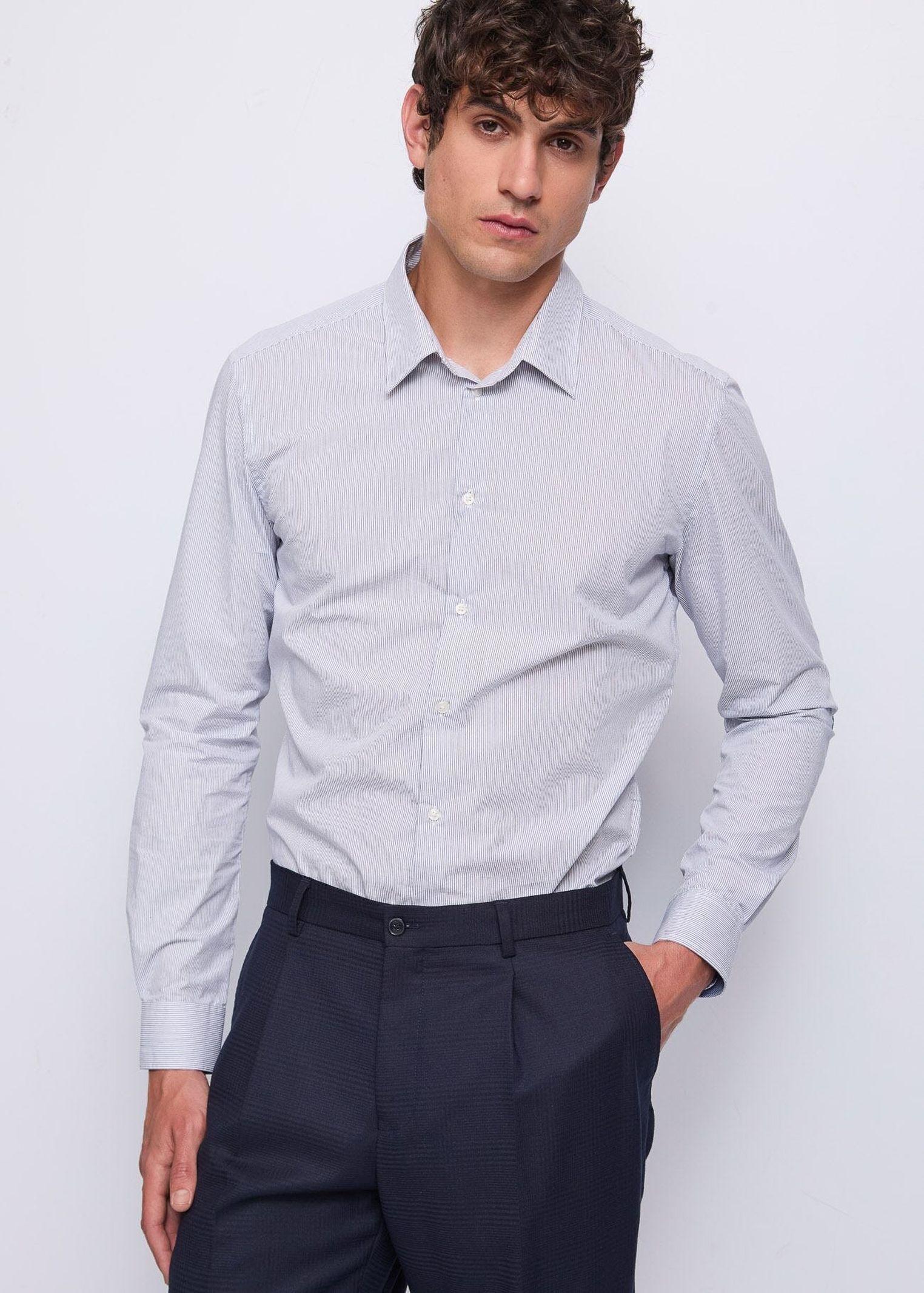 Camicia slim a righe 521GU45010 526065-01 GAUDI' 