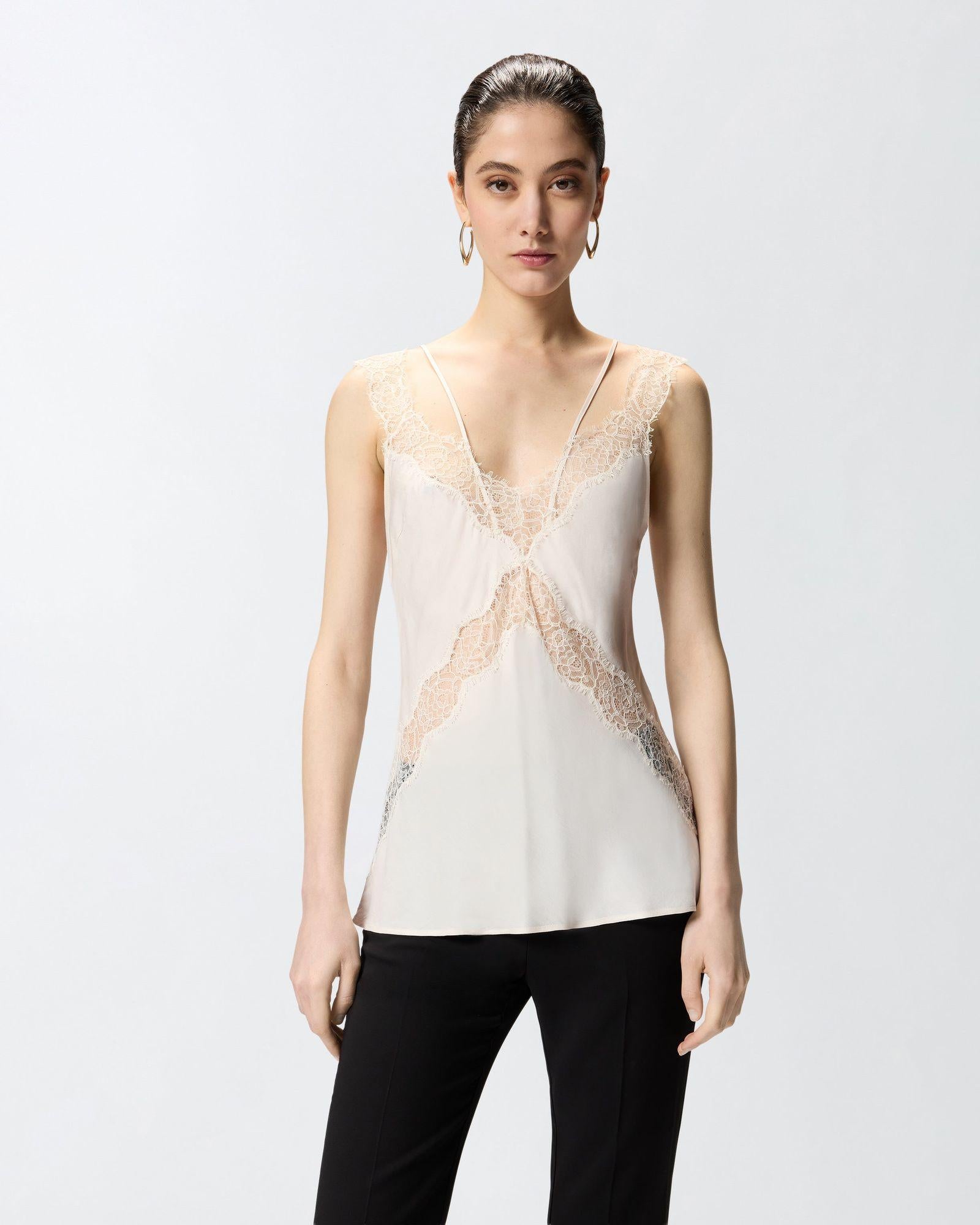 Top con pizzo - Pinko 106623A385 P97 PINKO 