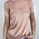 T-shirt lucida girocollo