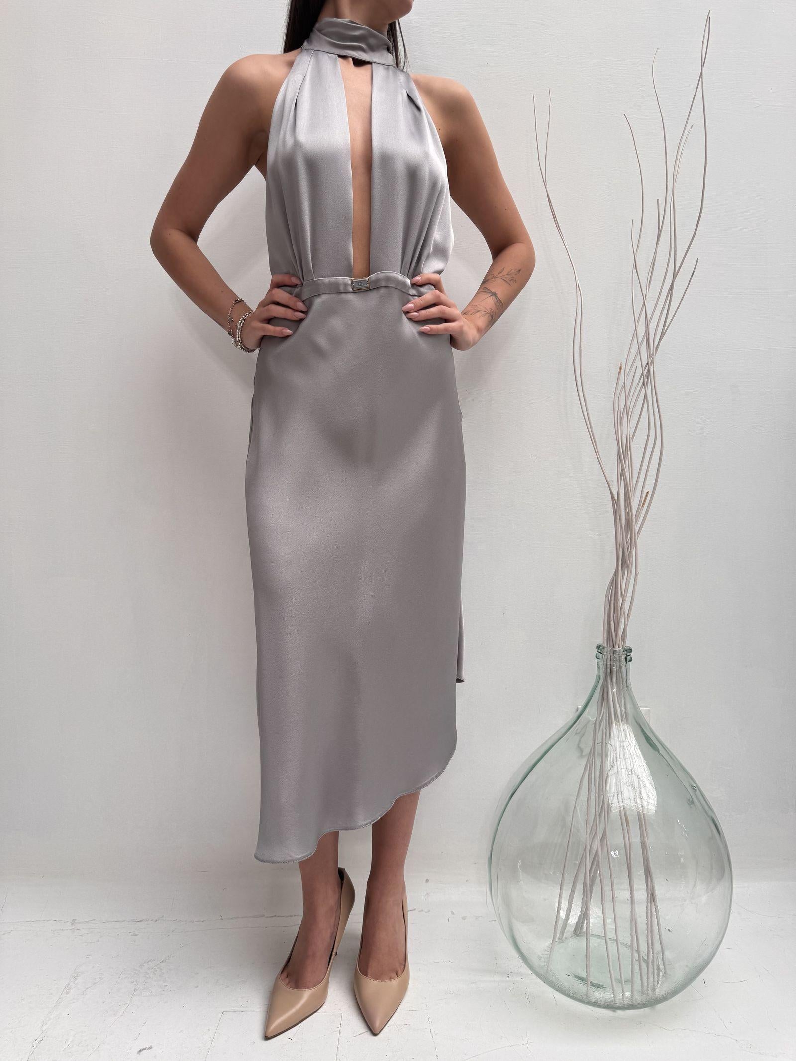 Abito con collo alto - Elisabetta Franchi AB58042E2 400 ELISABETTA FRANCHI 