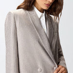 Giacca doppiopetto con strass 104456A287 I30 PINKO 