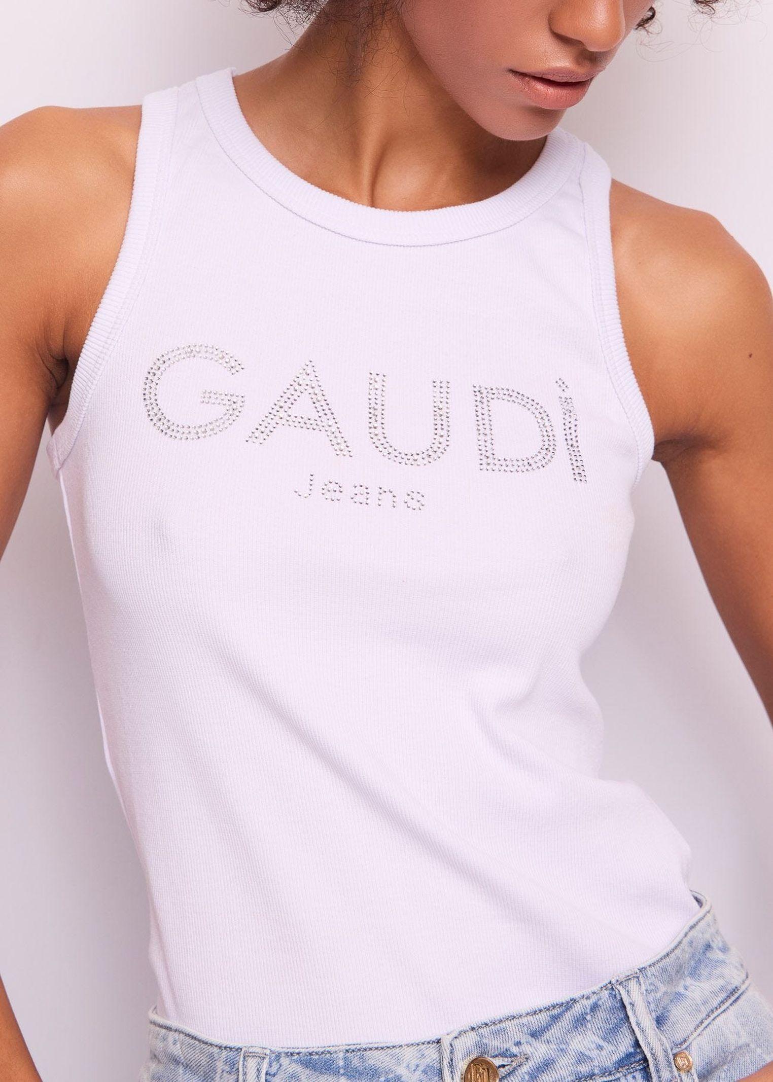 Top con lettering 511BD64045 2100 GAUDI' 
