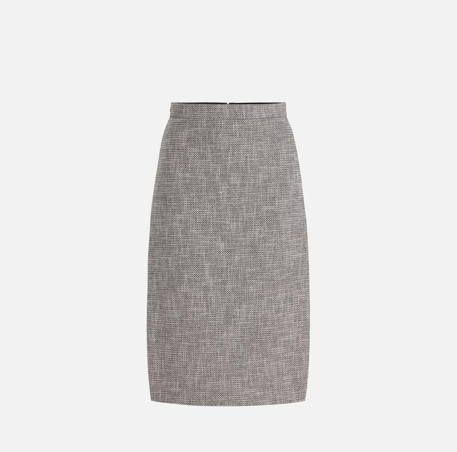 Gonna in diamond tweed - Elisabetta Franchi GO11252E2 306 ELISABETTA FRANCHI 