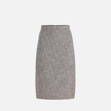 Gonna in diamond tweed - Elisabetta Franchi GO11252E2 306 ELISABETTA FRANCHI 