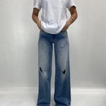 T- shirt girocollo L8869 BIANCO OFELIA 