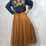 Gonna lunga in tulle