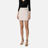 Gonna con dettagli piping - Elisabetta Franchi GOT0351E2 E84 ELISABETTA FRANCHI 