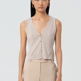 Gilet aderente in maglia