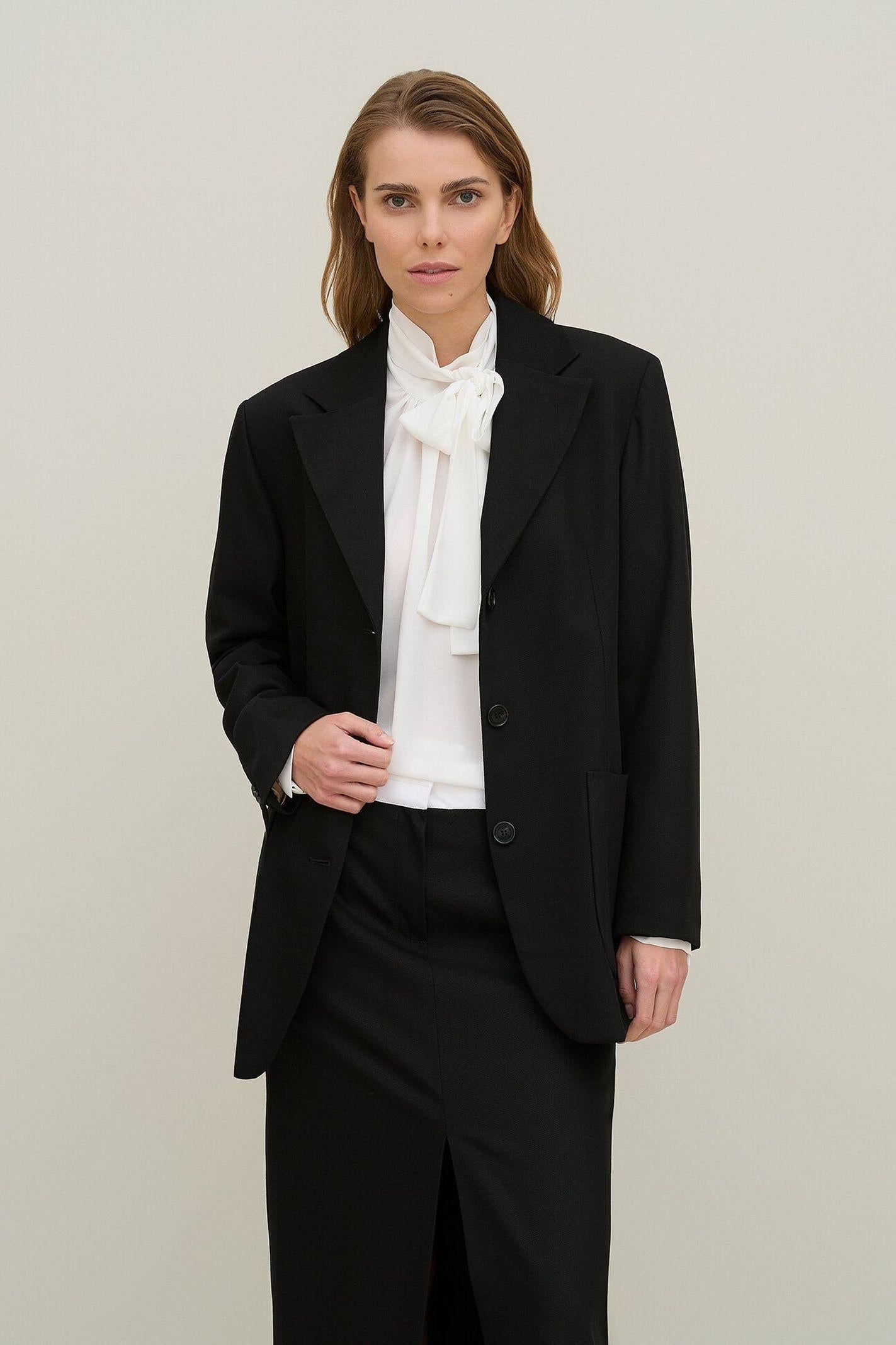 Giacca oversize in gabardina INAF02 D1 10 CARLA G. 