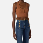 Top in maglia à jour - Elisabetta Franchi TK74B61E2 600 ELISABETTA FRANCHI 