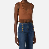 Top in maglia à jour - Elisabetta Franchi TK74B61E2 600 ELISABETTA FRANCHI 
