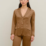 Giacca monopetto in satin IROM12 D1 23 CARLA G. 