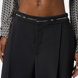Bermuda con nastro logo - Elisabetta Franchi PA11656E2 110 ELISABETTA FRANCHI 