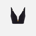 Top in doppio crèpe con placchetta logo TO00246E2 110 ELISABETTA FRANCHI 