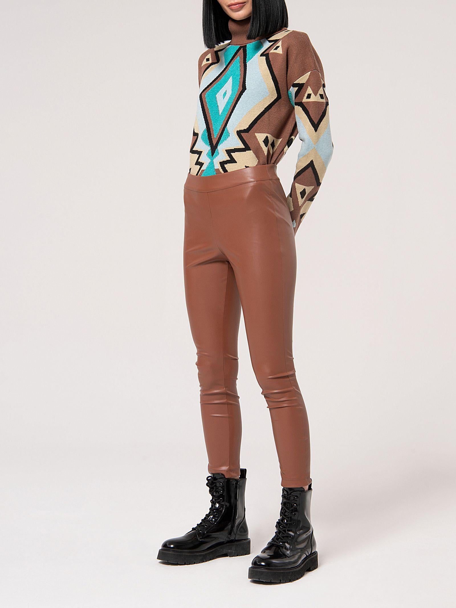 Pantalone leggins in ecopelle FJ24WV7002 E40001315 FRACOMINA 