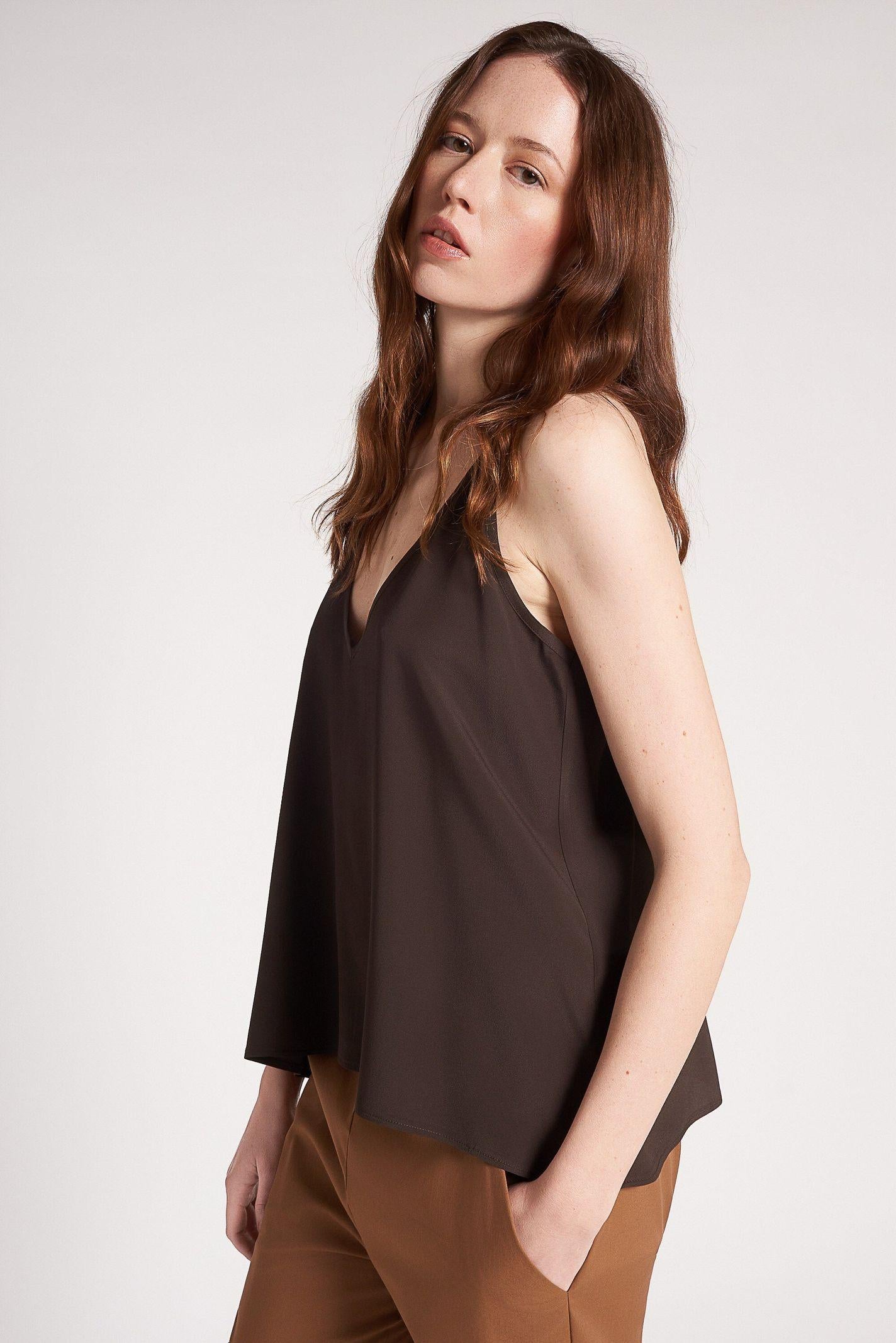 Top in crepe de chine - Carla G VAEM13D6 09 CARLA G. 