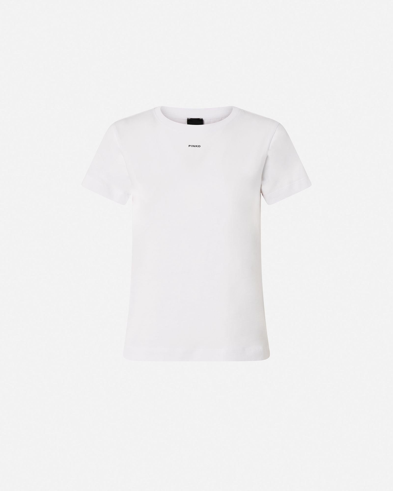 T-shirt stampa logo 100373A2RE Z04 PINKO 