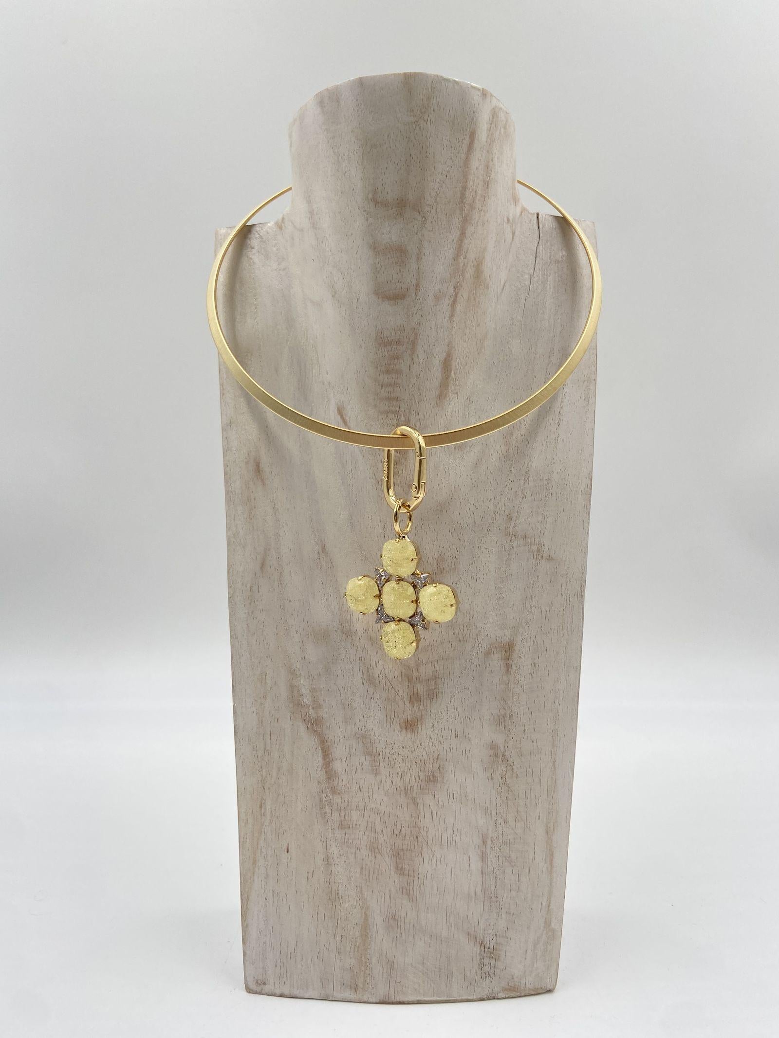 Ciondolo Fiore Sparkle - Alevà FIORE CHAMPAGNE ALEVA' 