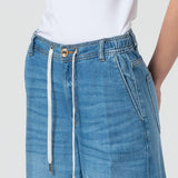 Jeans a palazzo con coulisse
