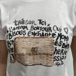 T-shirt con stampa TS315 BIANCO TOP-TEE 