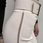 Pantalone con cinturone - Elisabetta Franchi PA06932E2 360 ELISABETTA FRANCHI 