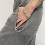 Abito lungo scollo a V D1187 GRIGIO OFELIA 