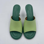 Sandalo tacco rocchetto 23057-467A VERDE ANGEL ALARCON 