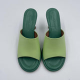 Sandalo tacco rocchetto 23057-467A VERDE ANGEL ALARCON 
