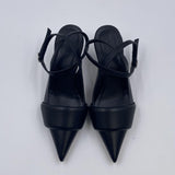 Sandalo slingback in pelle
