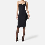 Abito con cristalli - Elisabetta Franchi AB83557E2 110 ELISABETTA FRANCHI 
