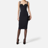 Abito con cristalli - Elisabetta Franchi AB83557E2 110 ELISABETTA FRANCHI 